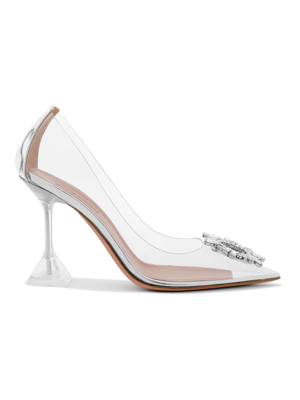 Amina Muaddi Begum Crystal-Embellished PVC Pumps