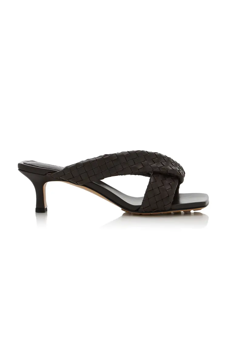 Bottega Veneta Riva Intecciato Leather Sandals | Thumbnail 7