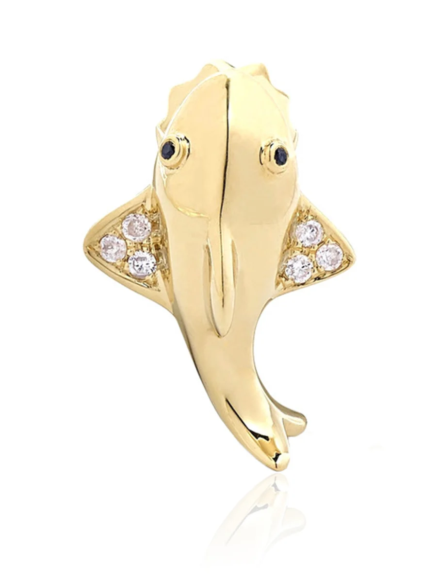 9K Gold Diamond Single Earring 9K Gold Diamond Single Earring
