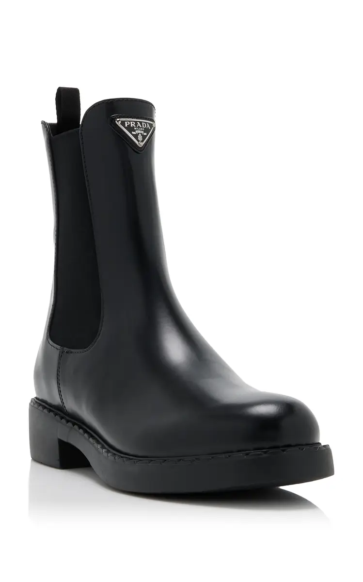 Prada Leather Chelsea Boots | Thumbnail 4 Prada Leather Chelsea Boots | Thumbnail 4