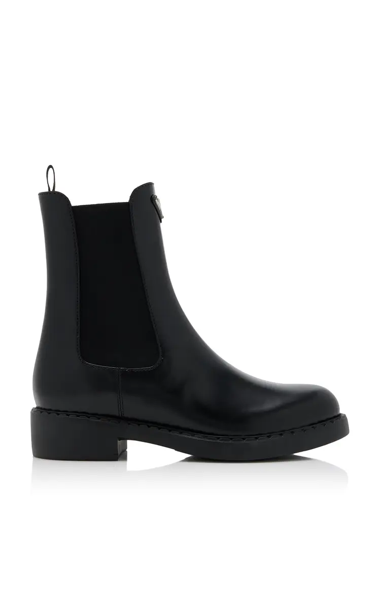 Prada Leather Chelsea Boots | Image 1 Prada Leather Chelsea Boots | Image 1