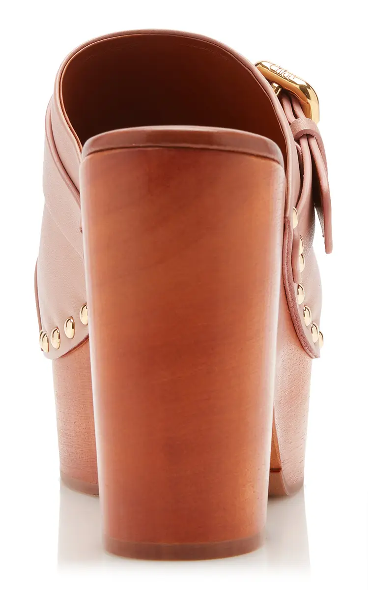 Chloé Jeannette Leather Platform Clogs | Thumbnail 4 Chloé Jeannette Leather Platform Clogs | Thumbnail 4