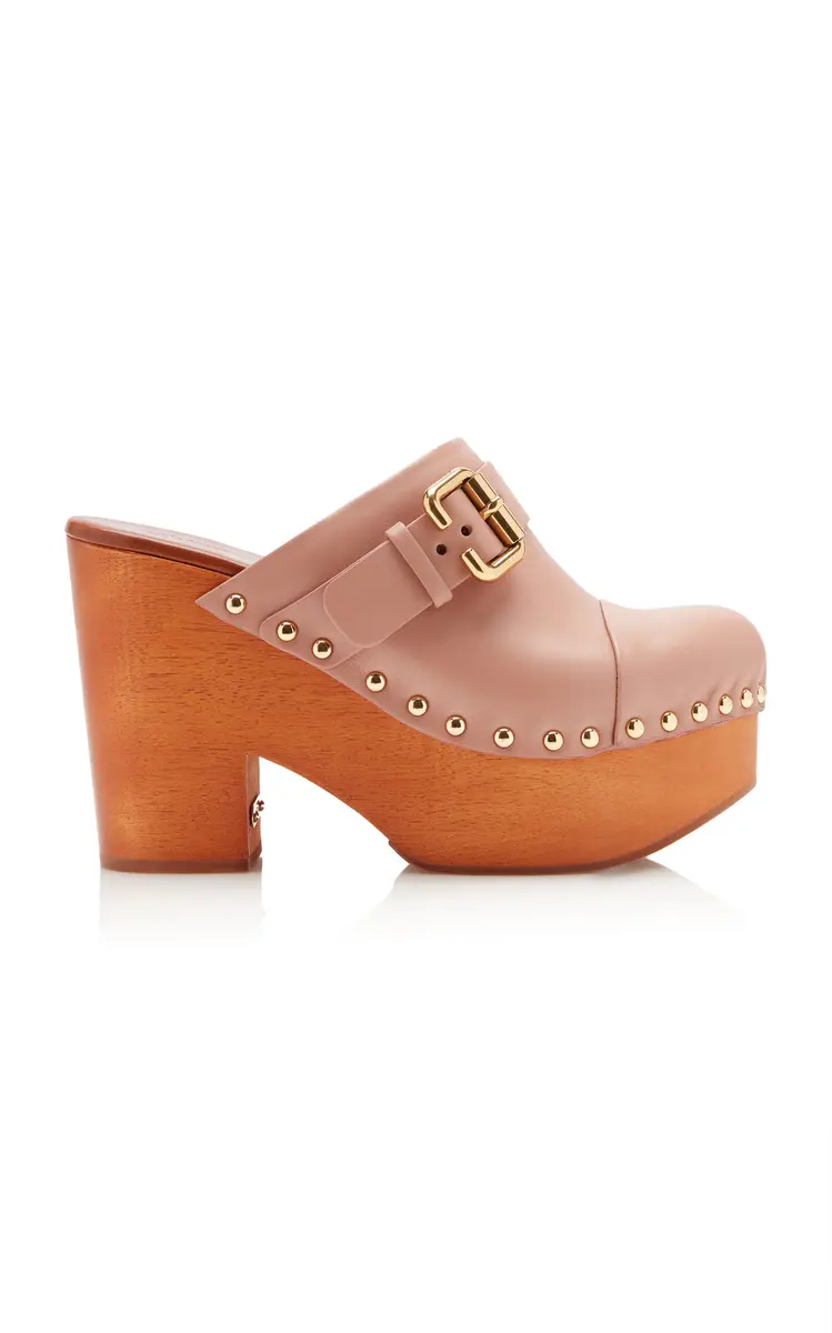 Chloé Jeannette Leather Platform Clogs | Thumbnail 6 Chloé Jeannette Leather Platform Clogs | Thumbnail 6