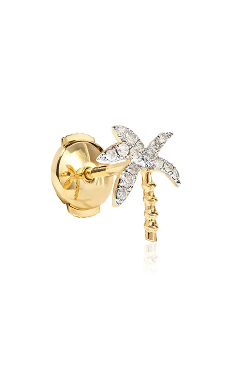 Yvonne Léon 18K Gold Diamond Single Earring | Thumbnail 3