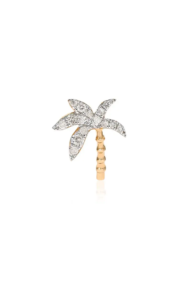 Yvonne Léon 18K Gold Diamond Single Earring | Thumbnail 4