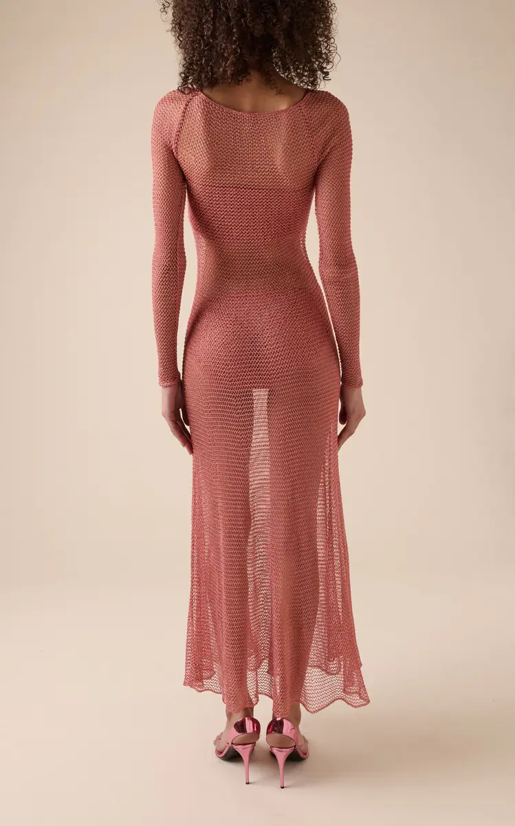 Alaïa Knit Midi Dress | Thumbnail 4 Alaïa Knit Midi Dress | Thumbnail 4