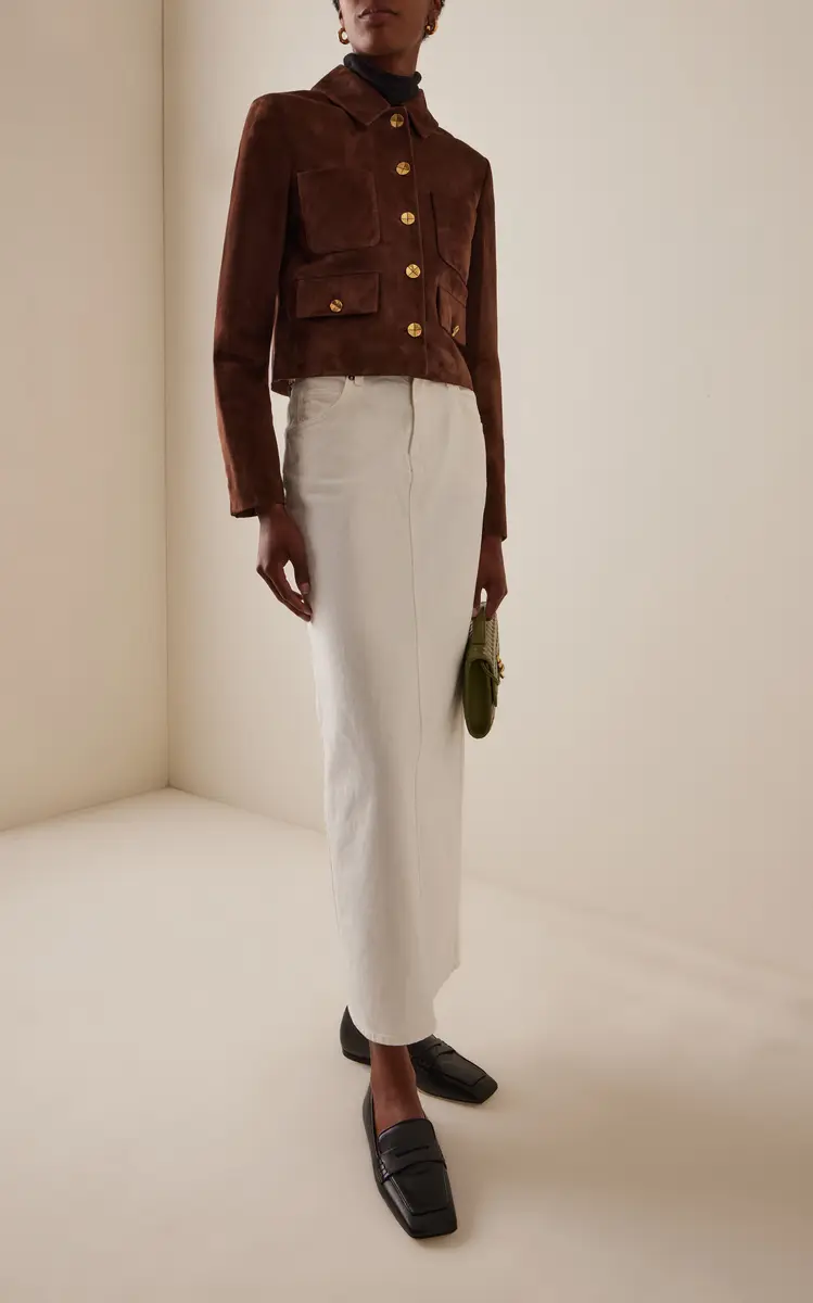 Altuzarra Astley Fitted Suede Jacket | Thumbnail 6