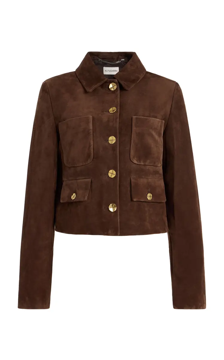 Astley Fitted Suede Jacket