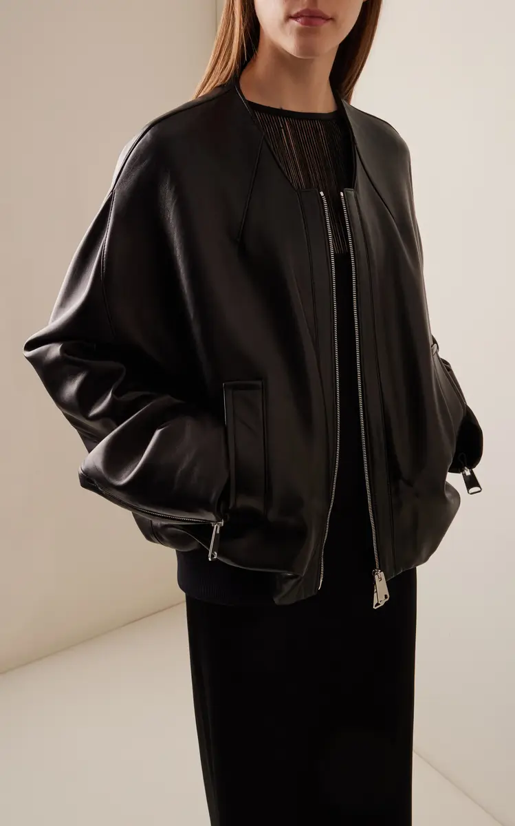 Khaite Hewit Leather Jacket | Thumbnail 3