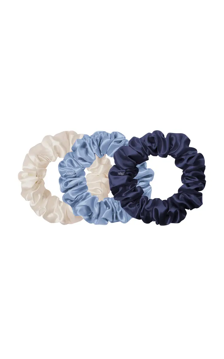 Slip Set-of-Three Large Silk Scrunchies | Thumbnail 8