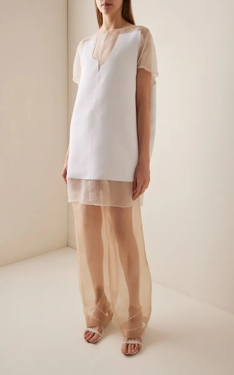 Khaite Trenton Silk-Organza Drawstring Pants | Thumbnail 3