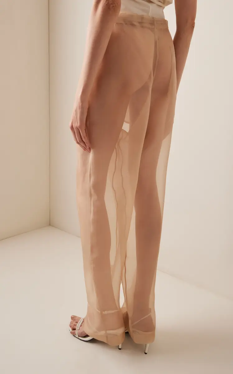 Khaite Trenton Silk-Organza Drawstring Pants | Thumbnail 5