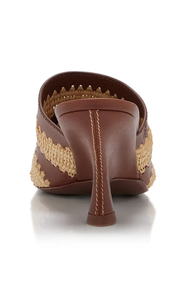 SIMKHAI Shadow Raffia Sandals | Thumbnail 5 SIMKHAI Shadow Raffia Sandals | Thumbnail 5