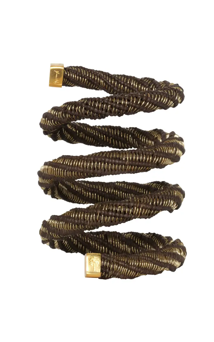 Johanna Ortiz Mayahuel Goddess Leather Wrap Bangle