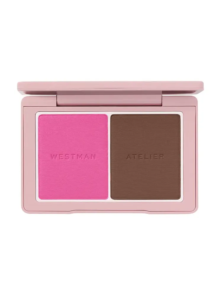 Westman Atelier Baby Cheeks + Face Trace Sculpting Powder Duo - Poppet & Ganache