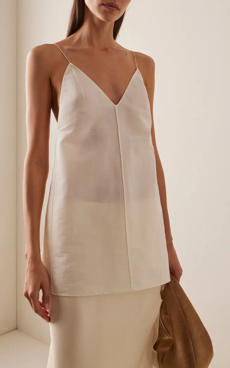 Khaite Talsie Silk-Cotton Organza Tank Top | Thumbnail 2 Khaite Talsie Silk-Cotton Organza Tank Top | Thumbnail 2