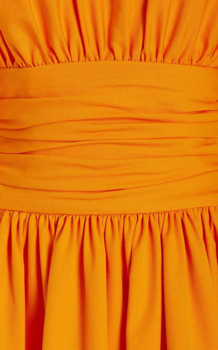 Carolina Herrera Ruched Cotton Poplin Midi Dress | Thumbnail 6 Carolina Herrera Ruched Cotton Poplin Midi Dress | Thumbnail 6