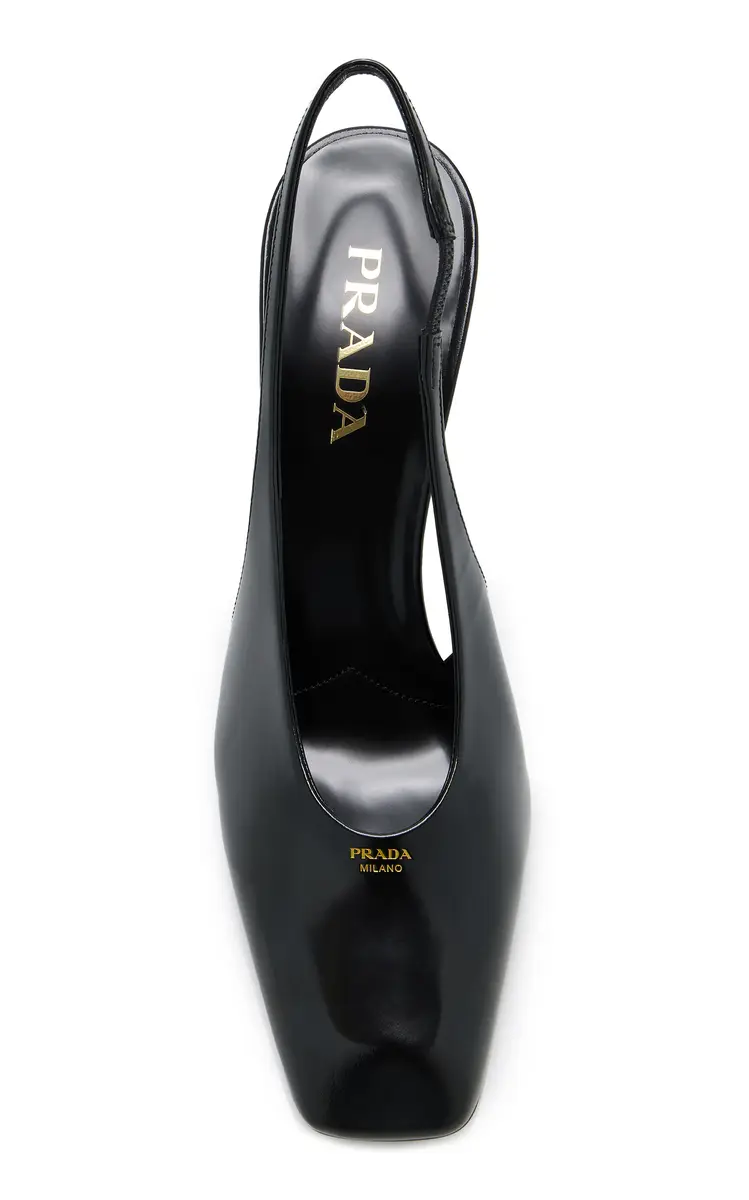 Prada Leather Slingback Pumps | Thumbnail 3 Prada Leather Slingback Pumps | Thumbnail 3