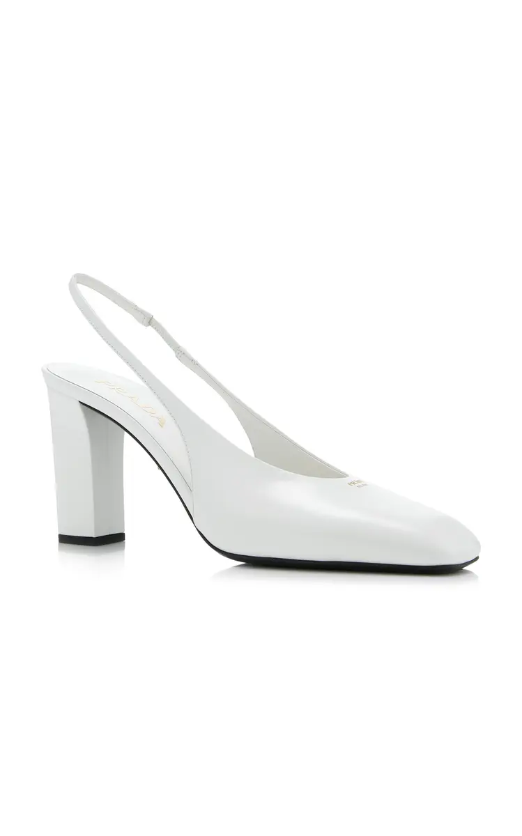Prada Leather Slingback Pumps | Thumbnail 6 Prada Leather Slingback Pumps | Thumbnail 6