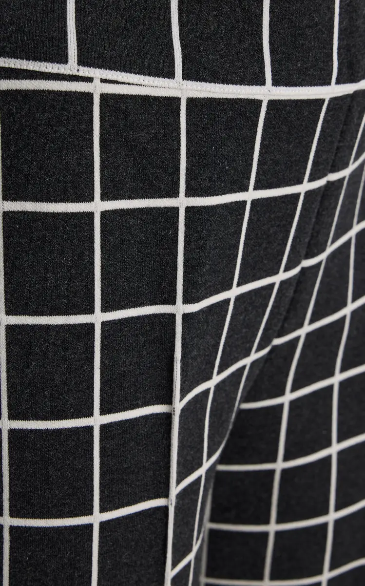 HIGH SPORT Louis Windowpane Cotton-Blend Knit Cropped Pants | Thumbnail 6 HIGH SPORT Louis Windowpane Cotton-Blend Knit Cropped Pants | Thumbnail 6