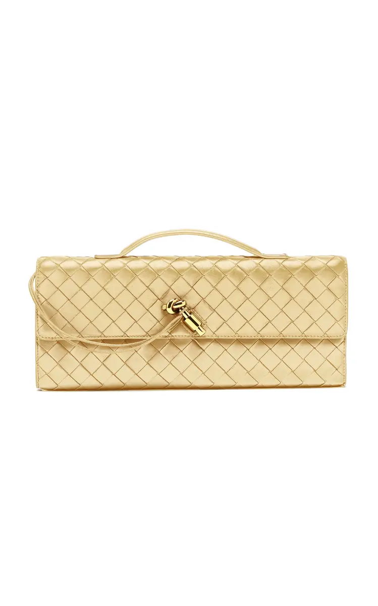 Long Andiamo Intrecciato Leather Clutch Long Andiamo Intrecciato Leather Clutch