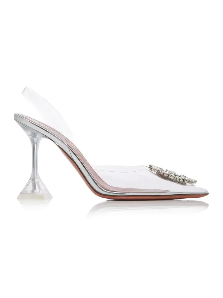 Begum Crystal-Embellished PVC Pumps Begum Crystal-Embellished PVC Pumps