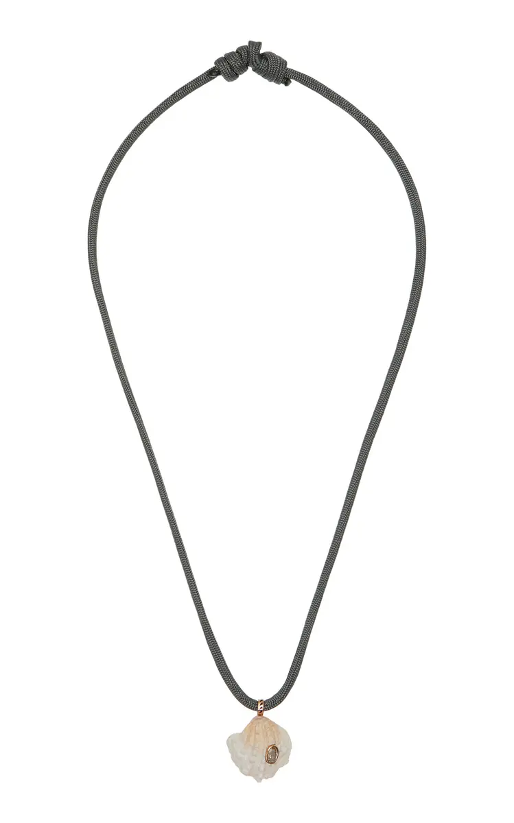 DEZSO BY SARA BELTRÁN Shell and Sillimanite Necklace | Thumbnail 5