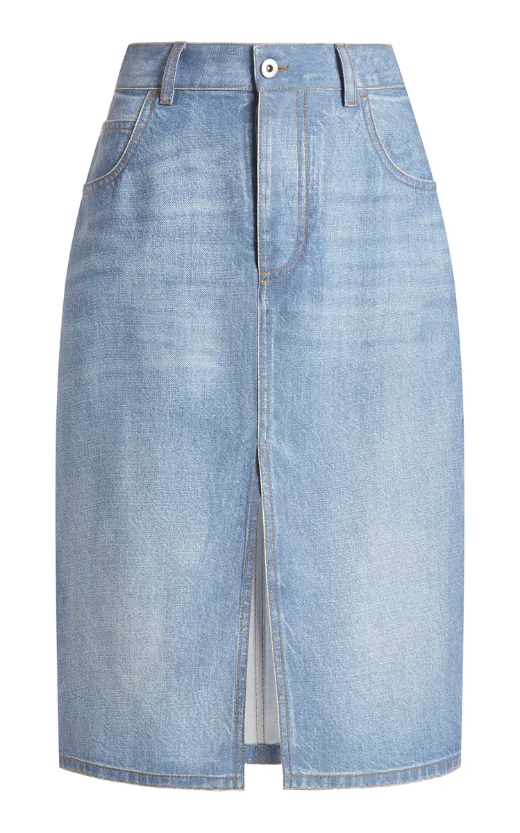 Bottega Veneta Denim-Printed Midi Skirt | Thumbnail 6 Bottega Veneta Denim-Printed Midi Skirt | Thumbnail 6