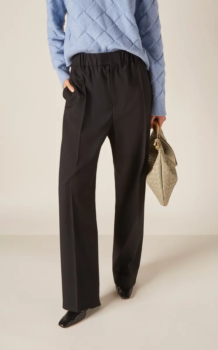 Bottega Veneta Tailored Wool Twill Straight-Leg Pants | Thumbnail 3