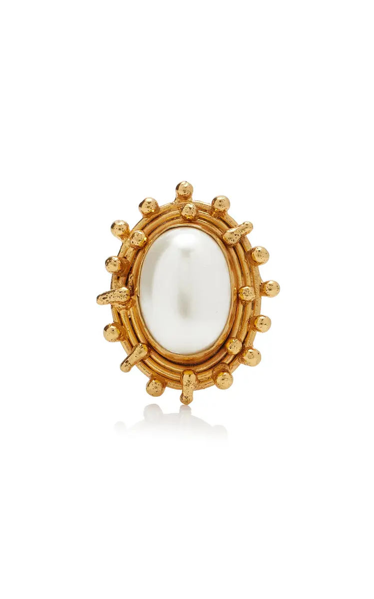 Sylvia Toledano Stone Dots Pearl Ring | Image 1 Sylvia Toledano Stone Dots Pearl Ring | Image 1