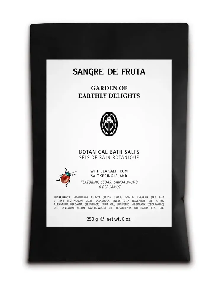 Sangre de Fruta Garden of Earthly Delights Botanical Bath Salts
