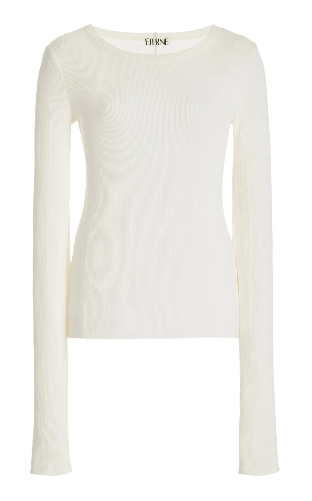 Long Sleeve Cotton-Blend Top Long Sleeve Cotton-Blend Top