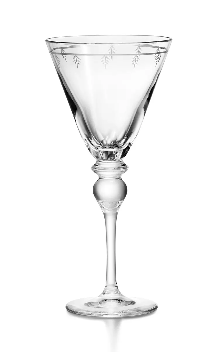 Tiffany & Co. Crest Crystal Red Wine Glass - White | Image 1 Tiffany & Co. Crest Crystal Red Wine Glass - White | Image 1