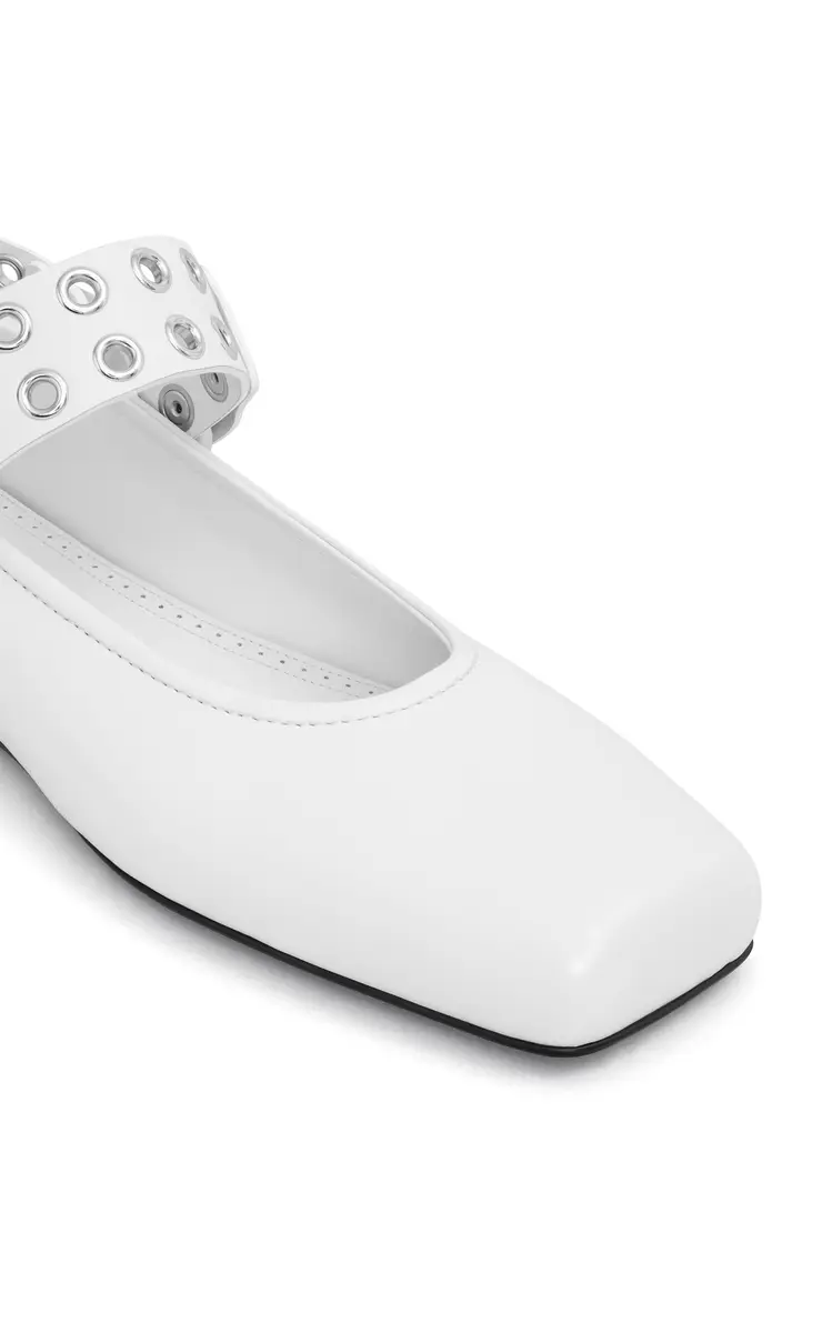 ALAÏA Biker Leather Ballet Flats | Thumbnail 4 ALAÏA Biker Leather Ballet Flats | Thumbnail 4