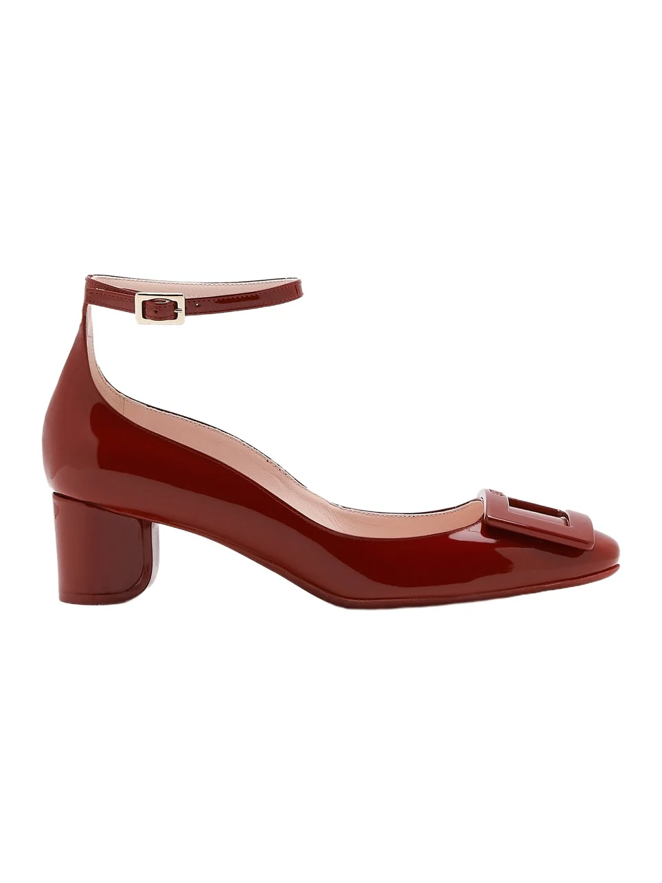 Roger Vivier Roundy Lacquered Leather Pumps