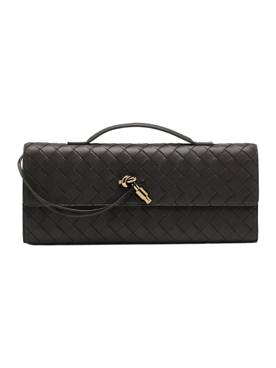 Long Andiamo Intrecciato Leather Clutch Long Andiamo Intrecciato Leather Clutch