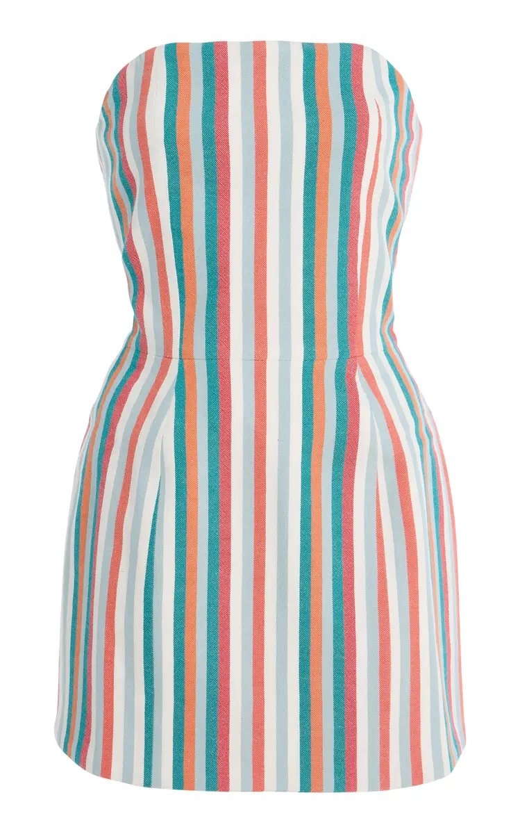 Marrakshi Life Exclusive Riviera Striped Cotton Mini Dress | Image 1 Marrakshi Life Exclusive Riviera Striped Cotton Mini Dress | Image 1