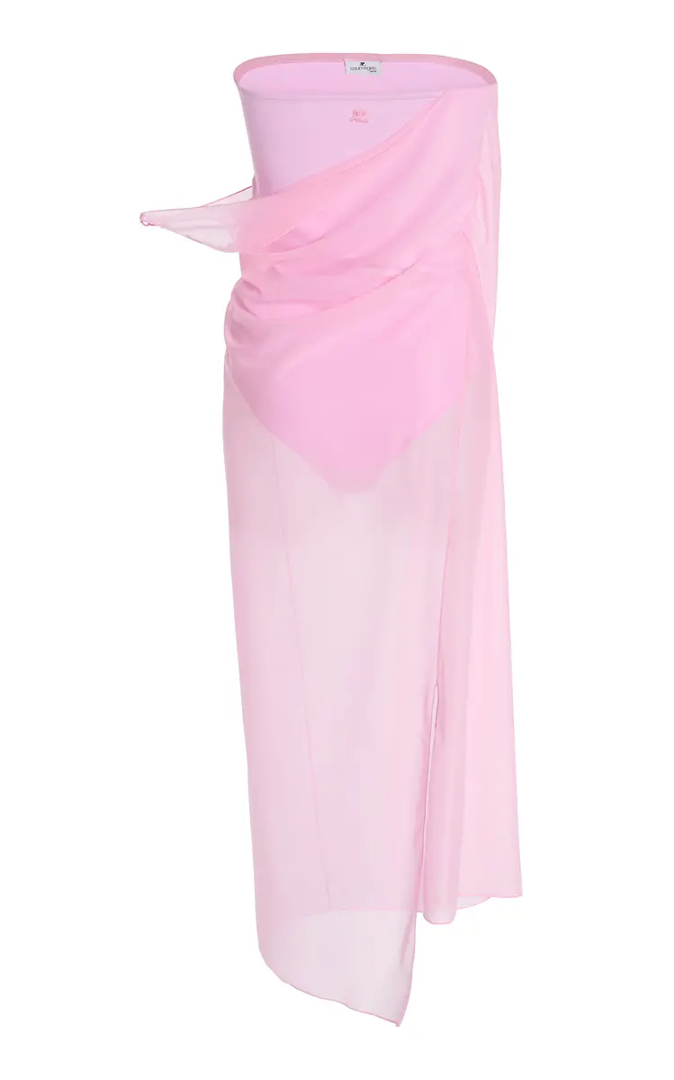 Courrèges Single-Sleeve Glass Jersey Dress | Thumbnail 7 Courrèges Single-Sleeve Glass Jersey Dress | Thumbnail 7