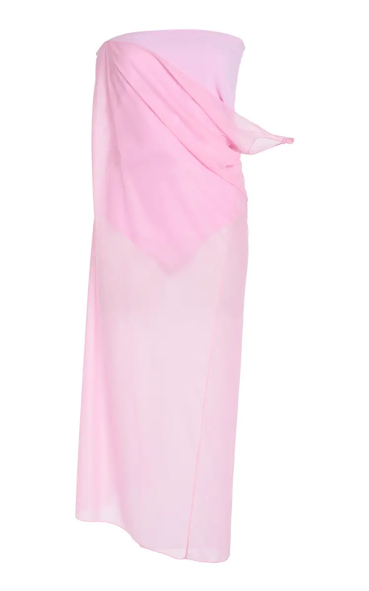 Courrèges Single-Sleeve Glass Jersey Dress | Image 1 Courrèges Single-Sleeve Glass Jersey Dress | Image 1
