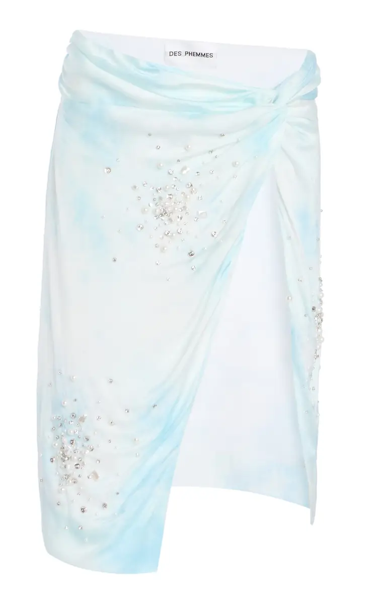 DES_PHEMMES Exclusive Riviera Embellished Midi Wrap Skirt | Thumbnail 6 DES_PHEMMES Exclusive Riviera Embellished Midi Wrap Skirt | Thumbnail 6