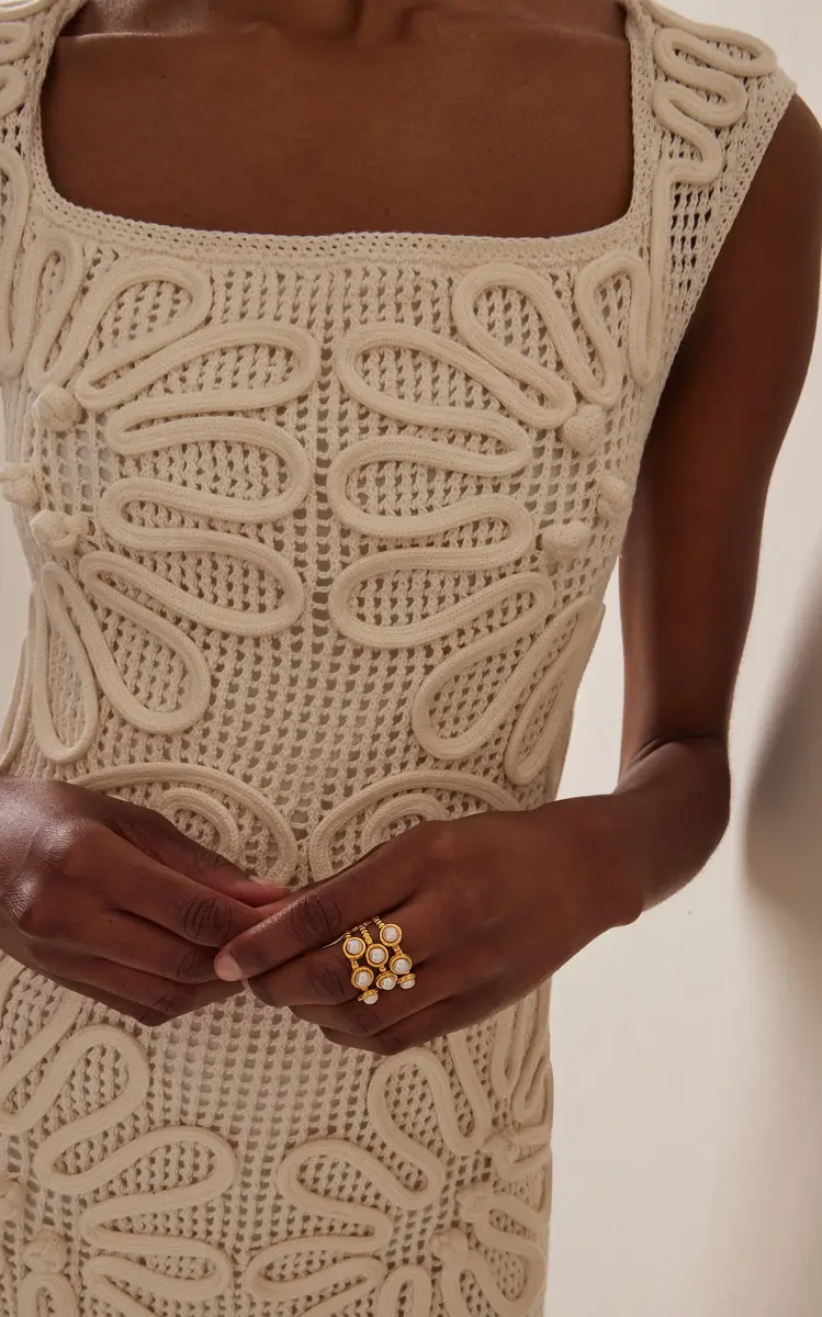Sylvia Toledano Thalita 22K Gold-Plated Pearl Ring | Thumbnail 2 Sylvia Toledano Thalita 22K Gold-Plated Pearl Ring | Thumbnail 2