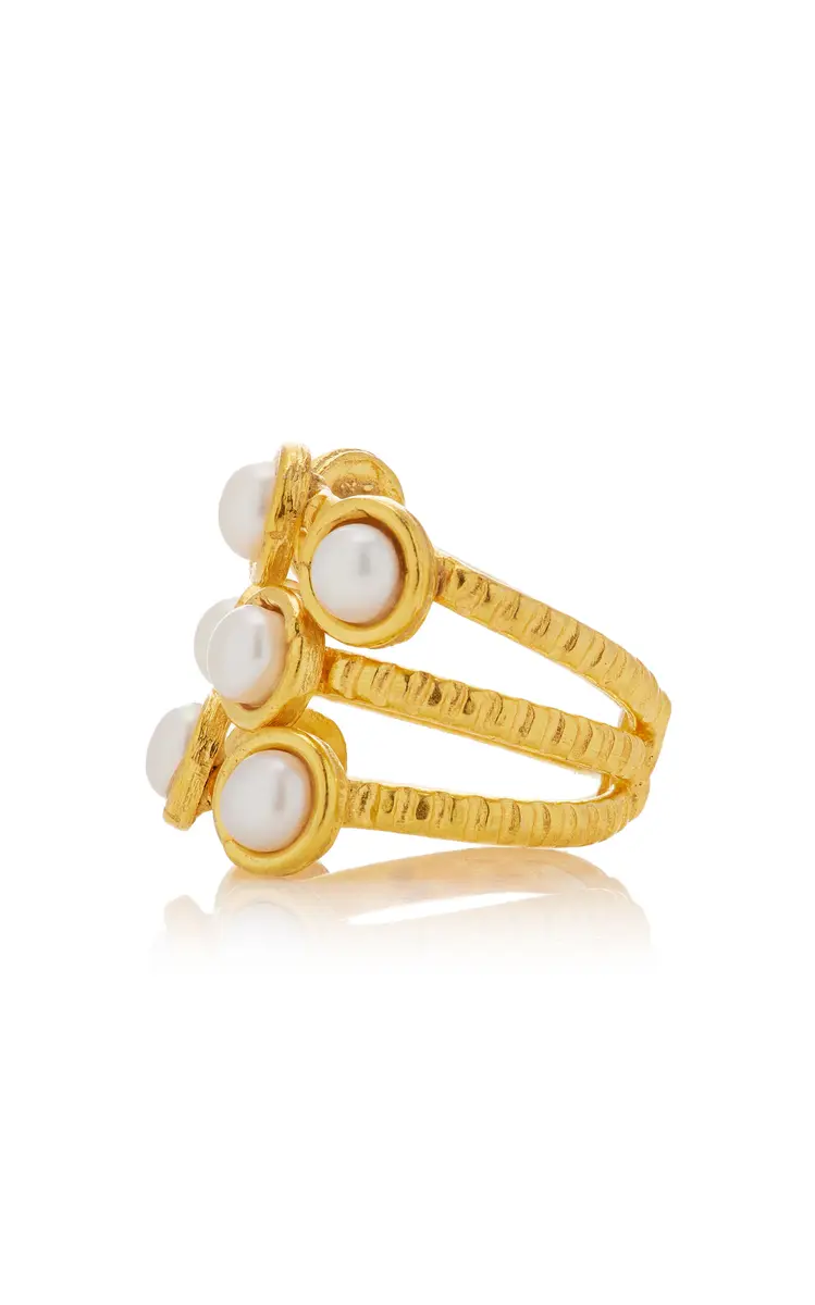 Sylvia Toledano Thalita 22K Gold-Plated Pearl Ring | Thumbnail 4 Sylvia Toledano Thalita 22K Gold-Plated Pearl Ring | Thumbnail 4