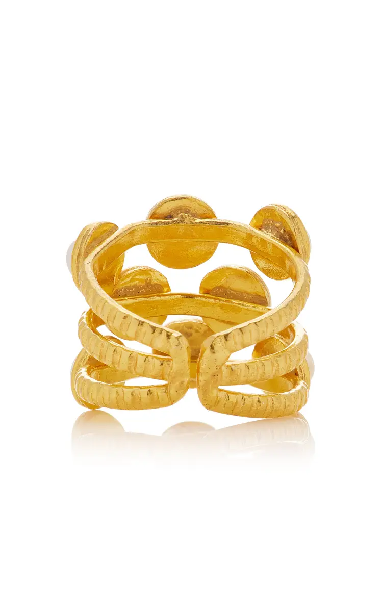 Sylvia Toledano Thalita 22K Gold-Plated Pearl Ring | Thumbnail 5 Sylvia Toledano Thalita 22K Gold-Plated Pearl Ring | Thumbnail 5