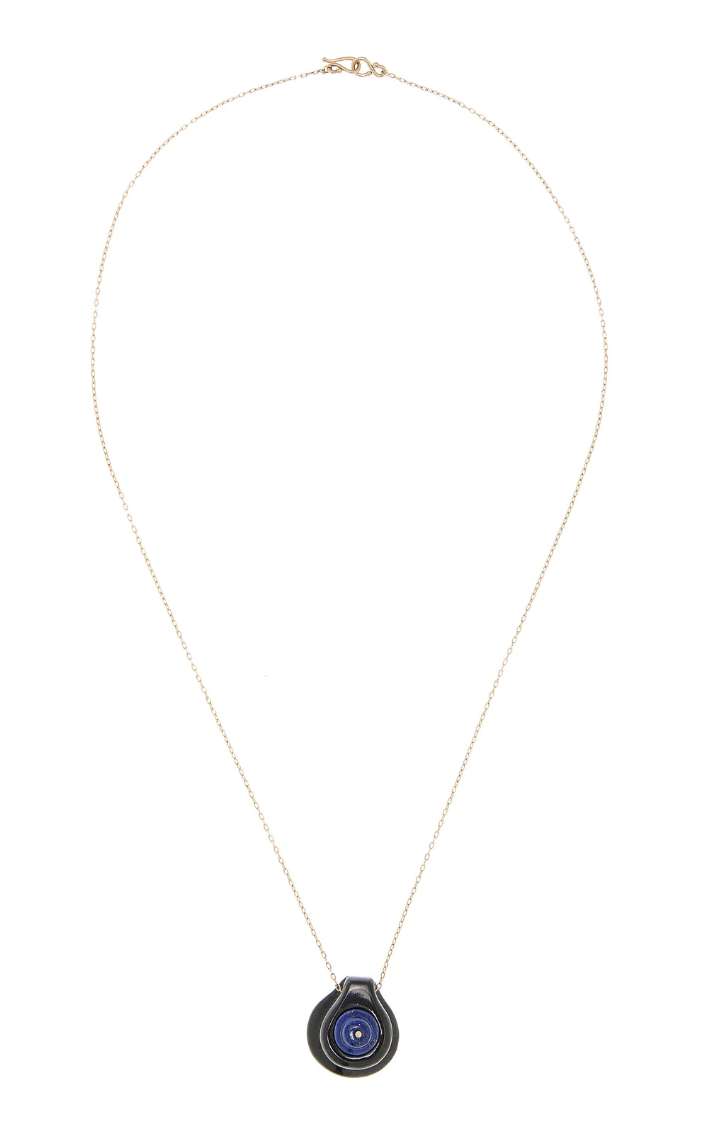 TEN THOUSAND THINGS 10K Yellow Gold Chalcedony; Lapis Necklace