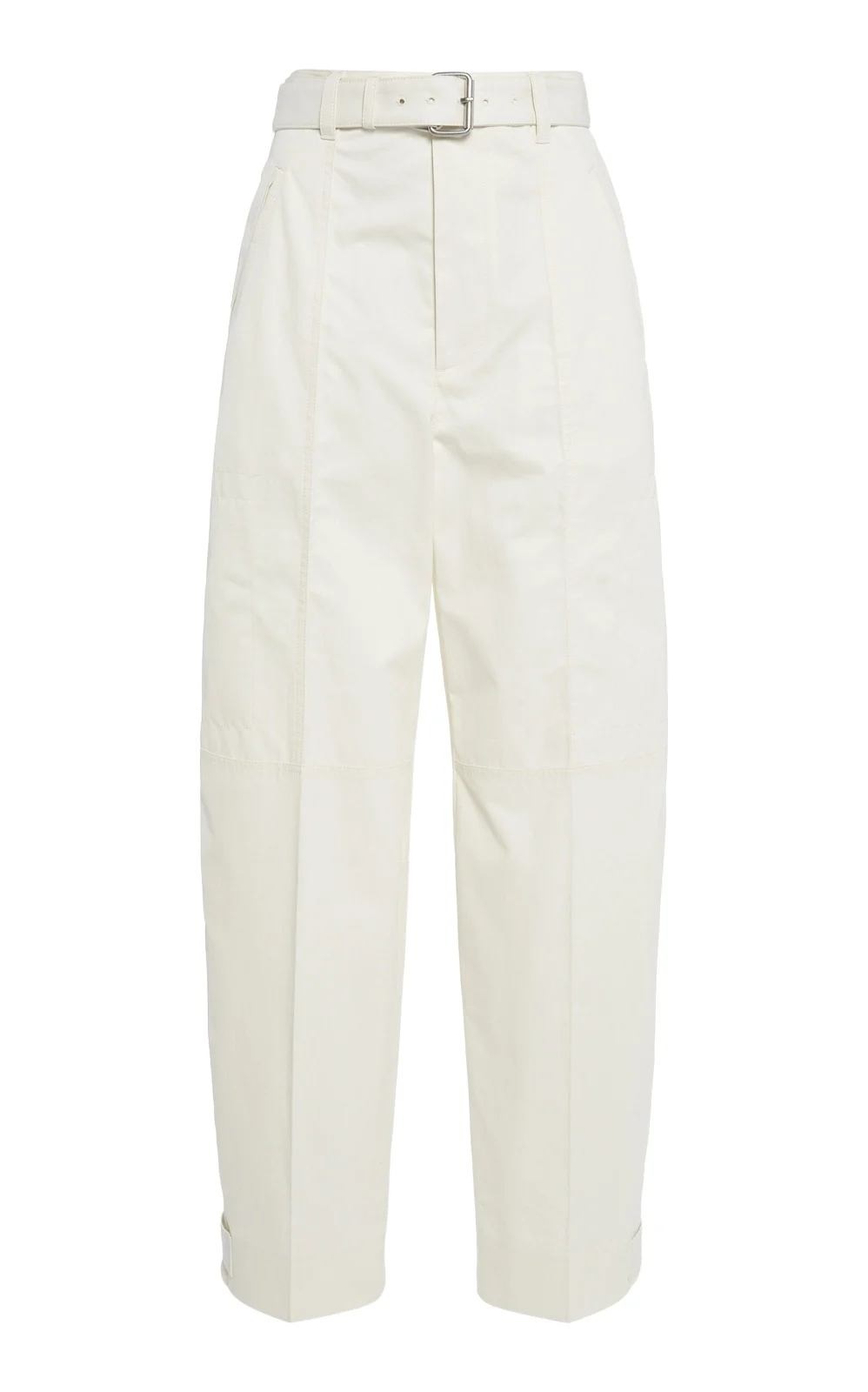 Belted Cotton Barrel Pants Belted Cotton Barrel Pants