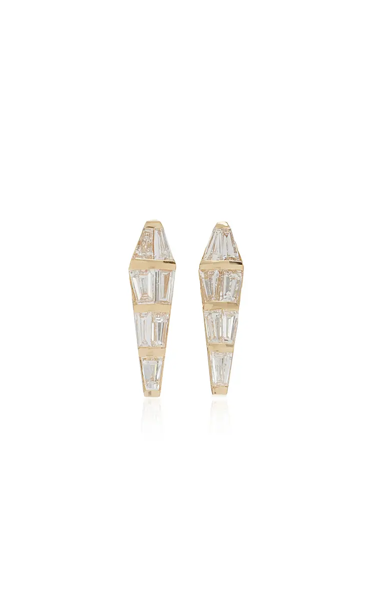 Nikos Koulis Large Spectrum 18K Gold Diamond Stud Earrings | Thumbnail 4 Nikos Koulis Large Spectrum 18K Gold Diamond Stud Earrings | Thumbnail 4