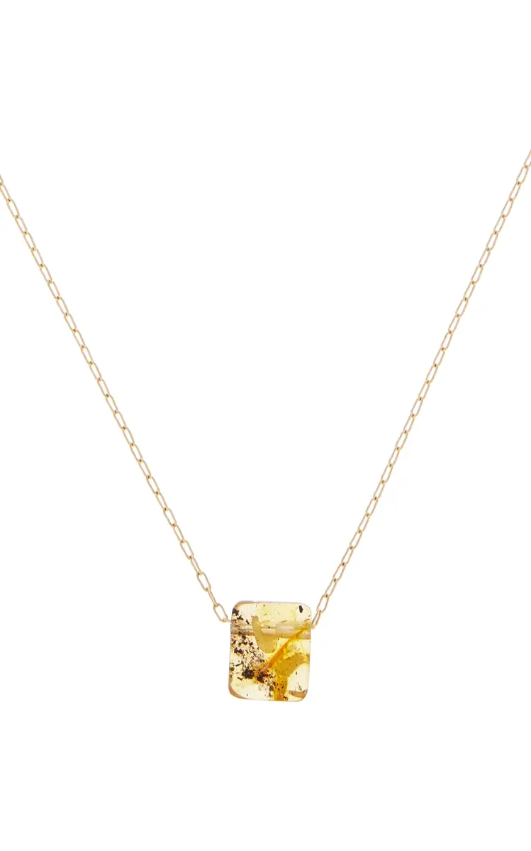 TEN THOUSAND THINGS 18k Yellow Gold Amber Necklace | Thumbnail 3