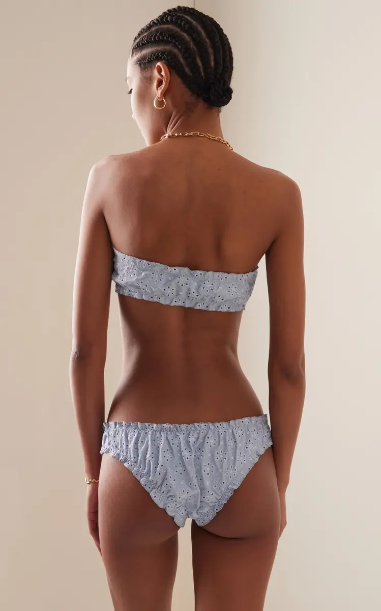 JUILLET SWIMWEAR Exclusive Lee Broderie Anglaise Bandeau Bikini Top | Thumbnail 3