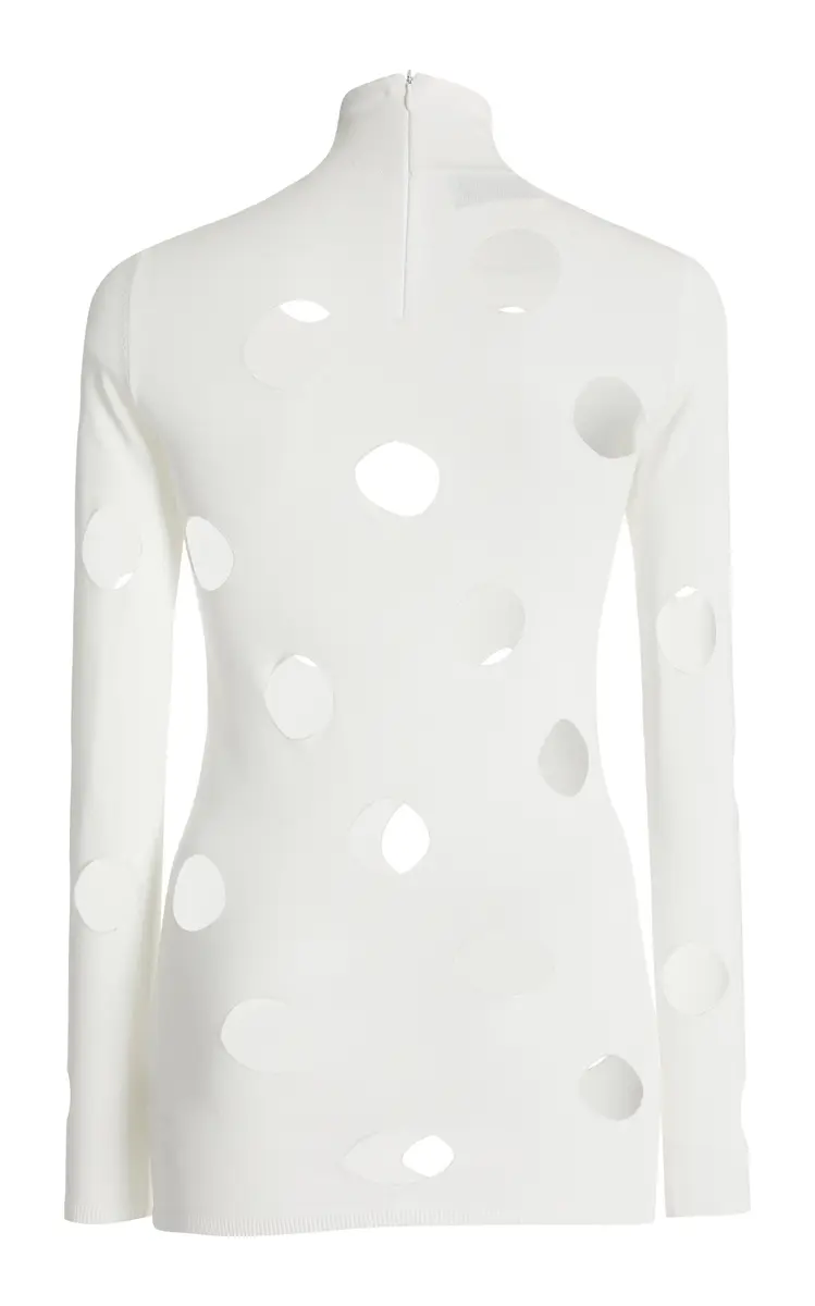 Prada Distressed Jersey Turtleneck Top | Thumbnail 8 Prada Distressed Jersey Turtleneck Top | Thumbnail 8