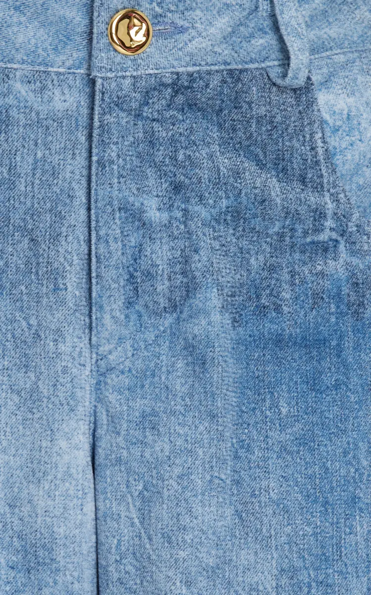 Brandon Maxwell The Reid Velvet Denim Straight-Leg Pants | Thumbnail 6 Brandon Maxwell The Reid Velvet Denim Straight-Leg Pants | Thumbnail 6